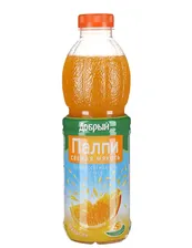 Сок Добрый Палпи Апельсин с мяк., 0,9 л. (12шт.)