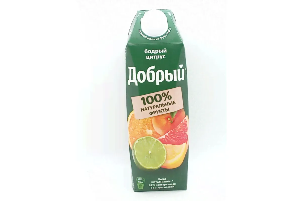 Нектар ДОБРЫЙ Бодрый цитрус, Россия, 1л