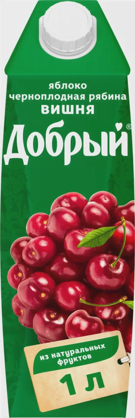 Сок "Добрый" Вишневый нектар, 1 л