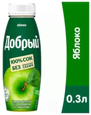 Добрый Сок Яблоко 0.3 л ПЭТ упаковка 12 штук