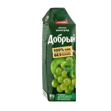 Сок &quot;Добрый&quot; яблоко/виноград нектар, 1 л.