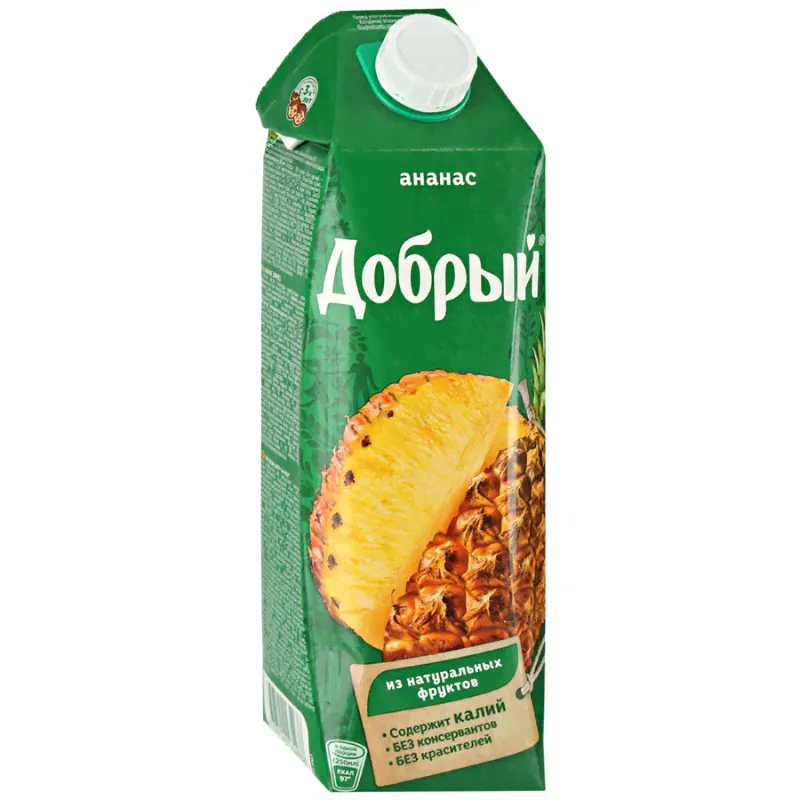 Добрый ананасовый нектар 1л-0