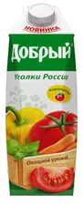 Сок 1,0л ТМ Добрый Овощной урожай