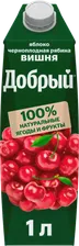 Нектар Добрый Яблоко-Вишня 1л