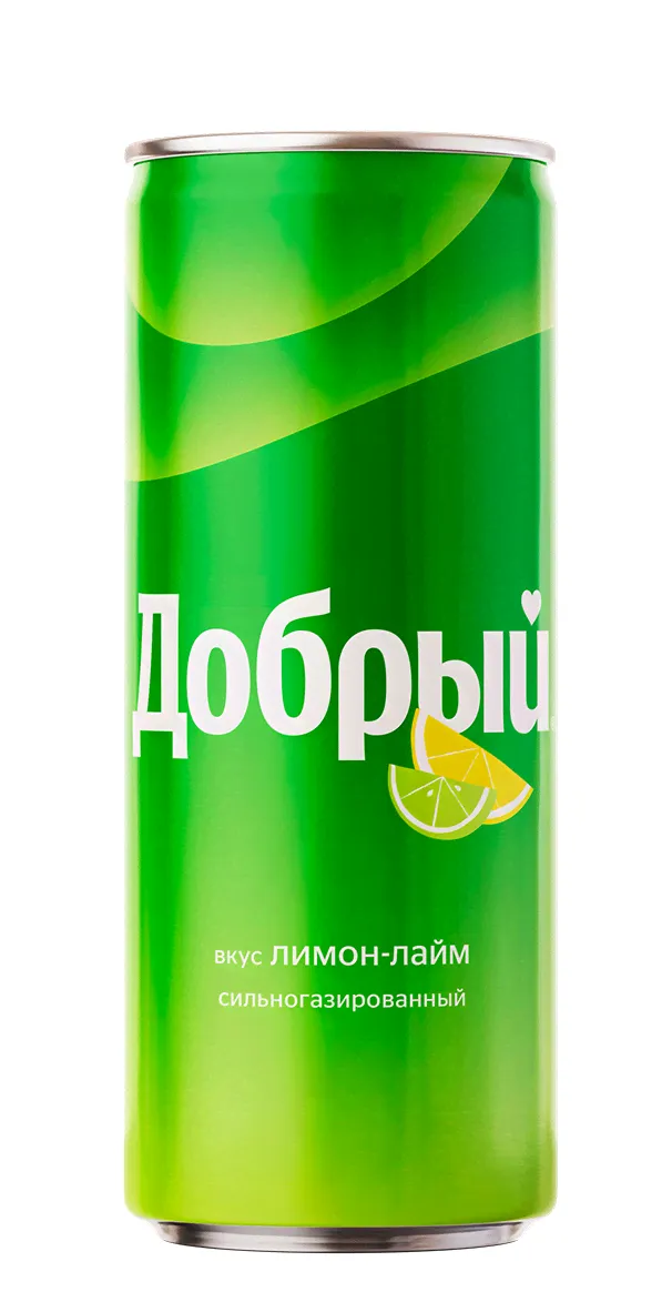 Добрый 0,33 а/б. (12) Лимон/Лайм (бывший Спрайт)
