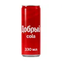 Напиток сильногазированный "Кола", Добрый, 0,33 л