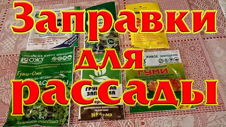 Грунтовые заправки для рассады