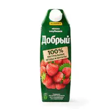 Сок "Добрый" Яблоко-Клубника 1л*12шт