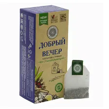 Чай черный Фабрика здоровых продуктов Добрый вечер Восстанавливающий в пакетиках 1,5 г х 25 шт