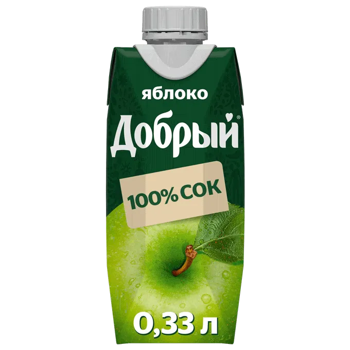 Сок Добрый яблочный 330 мл