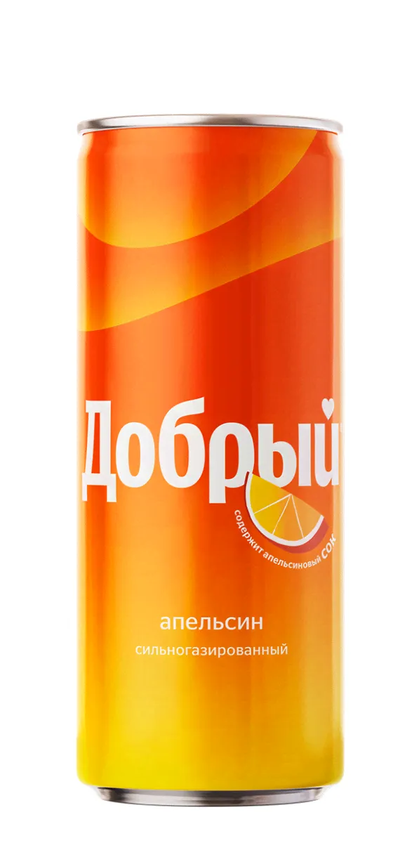 Добрый Апельсин жб 0,33л*12шт (180уп/пал)