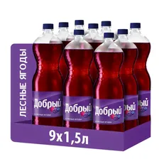 Напиток Добрый Лесные ягоды газированный, 1.5л
