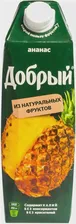 Сок "Добрый" Ананас, нектар, 1 л