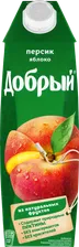 Сок "Добрый" Персик-Яблоко 1л*12шт